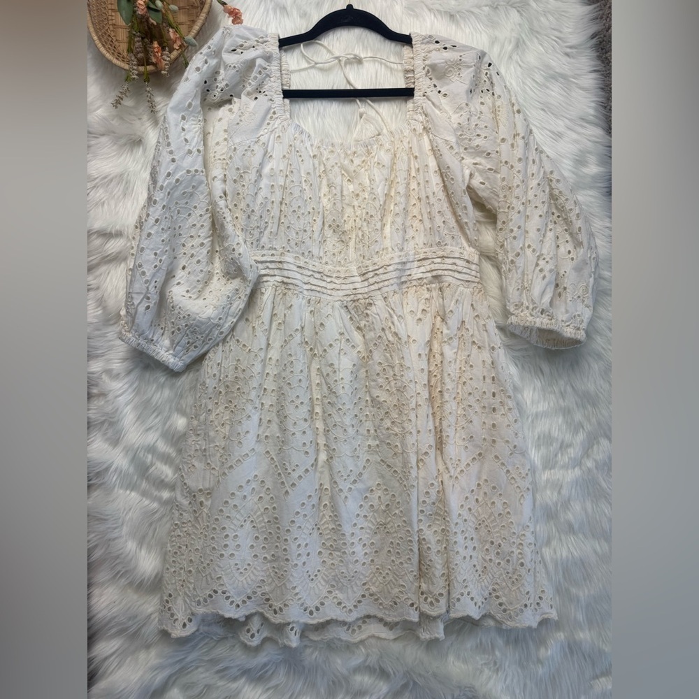Cleobella Aria Minidress in eyelet white lace - Picture 6 of 6